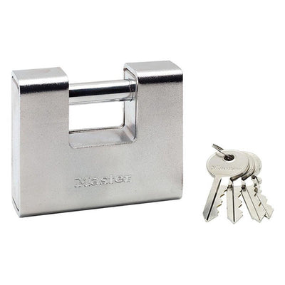 Master Lock 690EURD hangslot 90 mm van gehard staal, met drie sleutels