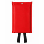 Rode softcase van de Mexxo blusdeken 100x100 cm, achterkant