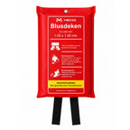 Mexxo blusdeken 100x100 cm in rode softcase met gebruiksinstructies