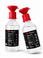 Twee Mexxo oogspoelflessen 500 ml met rode oogdop