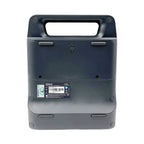 Mindray BeneHeart C1A AED, achterkant van de donkergrijze behuizing