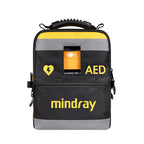 Mindray BeneHeart AED-tas, zwart met geel en AED-opdruk, vooraanzicht