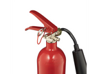 Ventiel en handgreep van de Smartwares FEX-15621 CO2-brandblusser, close-up
