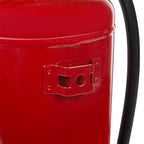 Achterkant van de Smartwares BB6 poederblusser met bevestigingspunt voor de muurbeugel