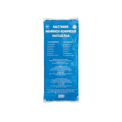 Koud-warm kompres 12 x 29 cm, blauwe gelpack in verpakking
